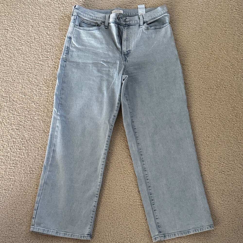 Banana Republic Sky Blue Straight Leg Jeans